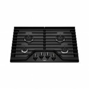 Tope a Gas de 4 Hornillas Negro 30" Whirlpool