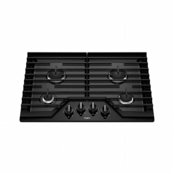 Tope a Gas de 4 Hornillas Negro 30" Whirlpool
