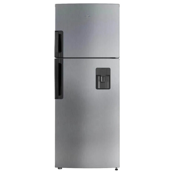 Nevera de Acero con Dispensador de Agua de 435 Litros Whirlpool