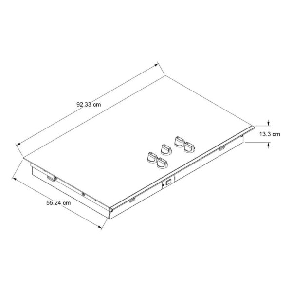 Tope Eléctrico de Vitrocerámica FlexHeat Dual 36" Whirlpool