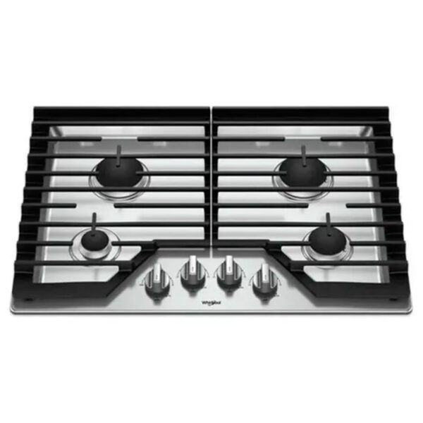 Tope a Gas de 4 Hornillas de Acero 30" Whirlpool