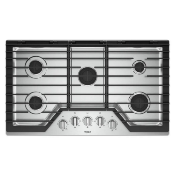 Tope a Gas de 5 Hornillas de Acero 36" Whirlpool