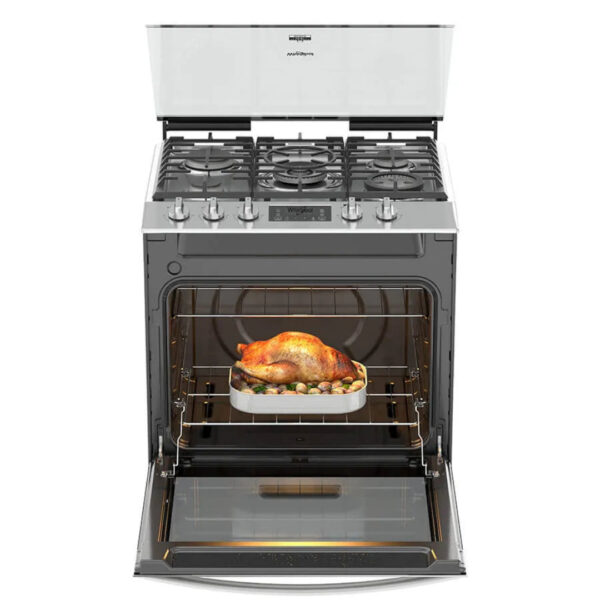 Cocina a Gas de Acero Xtreme Flamma de 30" Whirlpool