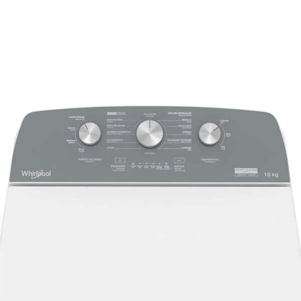 Lavadora Automatica Blanca de 18Kg Whirlpool