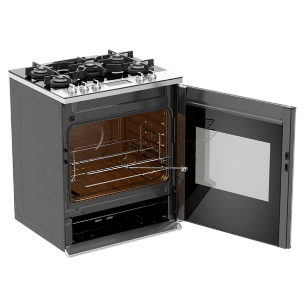 Cocina a Gas de Acero y Vitrocerámica Full Side Door de 30" Whirlpool