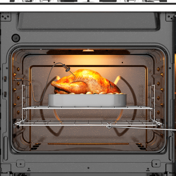 Cocina a Gas de Acero y Vitrocerámica Full Side Door de 30" Whirlpool