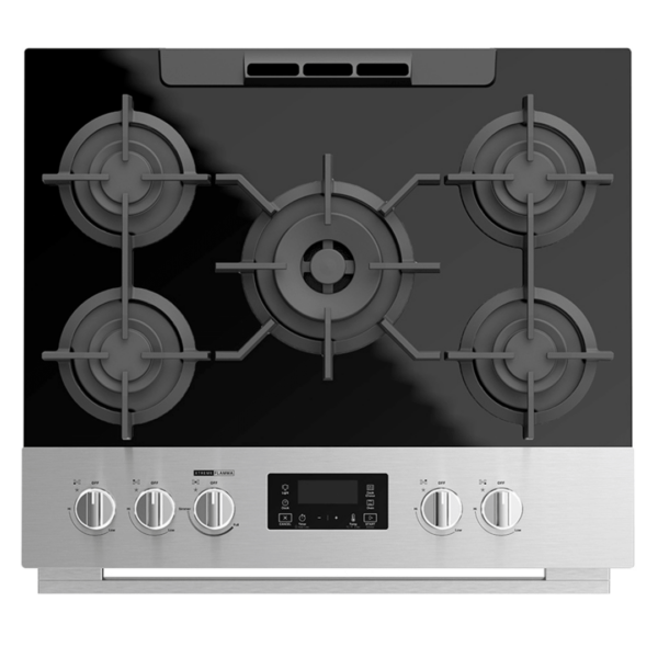 Cocina a Gas de Acero y Vitrocerámica Full Side Door de 30" Whirlpool