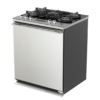 Cocina a Gas de Acero y Vitrocerámica Full Side Door de 30" Whirlpool