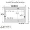 Trim Kit Empotrable para Microondas de 1.6" Whirlpool