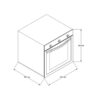 Horno Eléctrico Gris con Convección de 24" 220V Whirlpool
