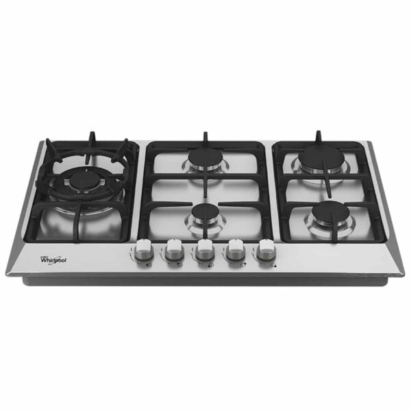 Tope a Gas de Acero 5 Hornillas 30" Whirlpool