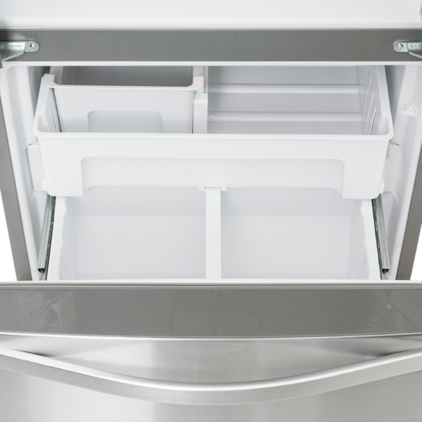 Nevera Side by Side French Door 3 Puertas de Acero con Dispensador de Agua 566L Whirlpool