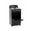 Cocina a Gas Negra con Copete 20" Doral