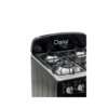 Cocina a Gas Negra con Copete 20" Doral