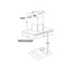Campana Táctil Decorativa de Acero de 90 cm Tetra Touch 90 Vetrux