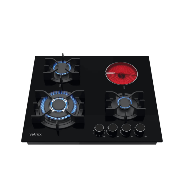 Tope de Cocina Mixto de Vitrocerámica 60 cm 220V Flexi 60 Vetrux