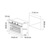 Horno a Gas de 76 cm Ignita Pro 76 Vetrux