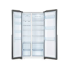 Nevera Side by Side de Acero Negro de 520L Vetrux