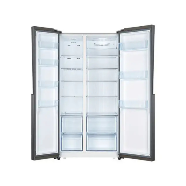 Nevera Side by Side de Acero Negro de 520L Vetrux