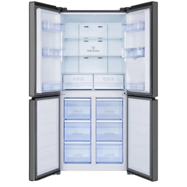 Nevera de 4 Puertas con Dispensador de Agua de 16" de Acero TCL