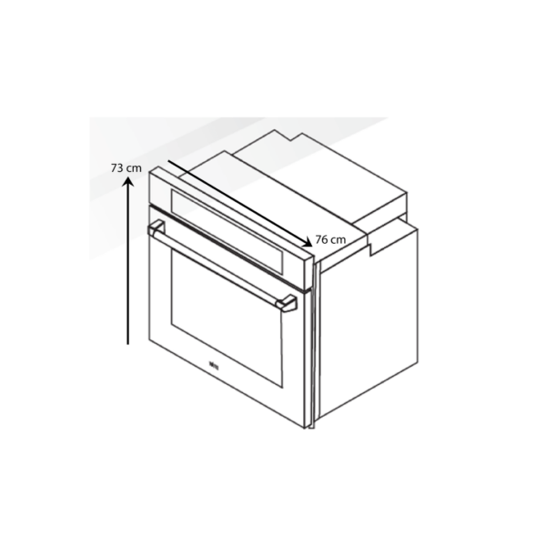 Horno Eléctrico de 76 cm Elektro Pro 76 + 220V Vetrux