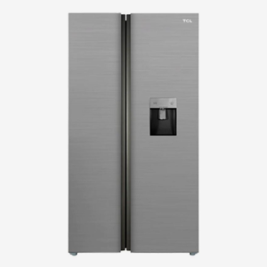 Nevera Side by Side de Acero con Dispensador de Agua de 520 Litros TCL