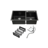 Fregador con Accesorios de 82 cm Flusso Dual 82 Vetrux