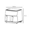 Airfryer de 10.2 Litros Quick 10.2 Dual Vetrux