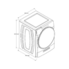 Lavadora Automatica Blanca de 23Kg Whirlpool
