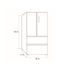 Nevera Side by Side de Acero 4 Puertas de 510L Acero 510 Vetrux