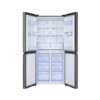Nevera 4 Puertas Gris Cristal con Dispensador de Agua de 424 Litros TCL