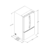 Nevera Side by Side de Acero French Door de 31" 861L Whirlpool