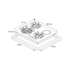 Tope de Cocina Mixto 60 cm Flexi 60 Acero 220V Vetrux