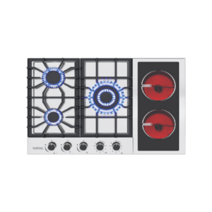 Tope de Cocina Mixto 90 cm Flexi 90 Acero 220V Vetrux
