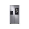 Nevera Side by Side de Acero con Dispensador de Agua y Pantalla 609L Samsung