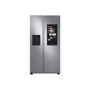 Nevera Side by Side de Acero con Dispensador de Agua y Pantalla 609L Samsung
