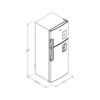 Nevera Negra con Dispensador de Agua y Panel Digital de 440 Litros Whirlpool