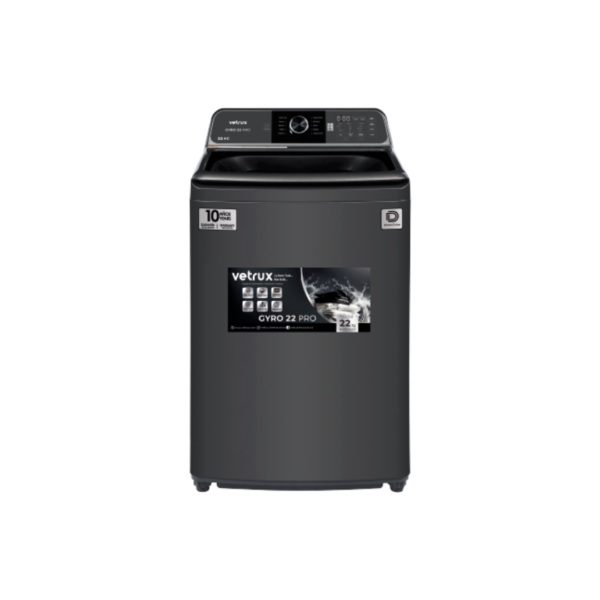 Lavadora Automatica Gris de 22Kg Gyro 22 Pro Vetrux