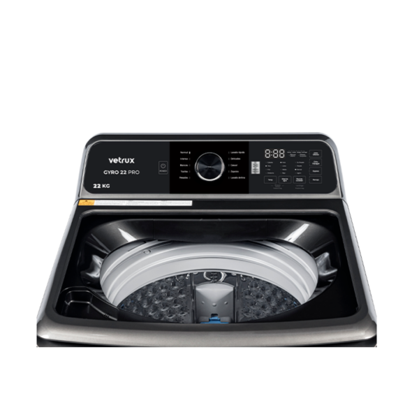 Lavadora Automatica Gris de 22Kg Gyro 22 Pro Vetrux