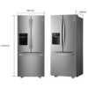 Nevera Side by Side de 3 Puertas French Door 628 Litros LG