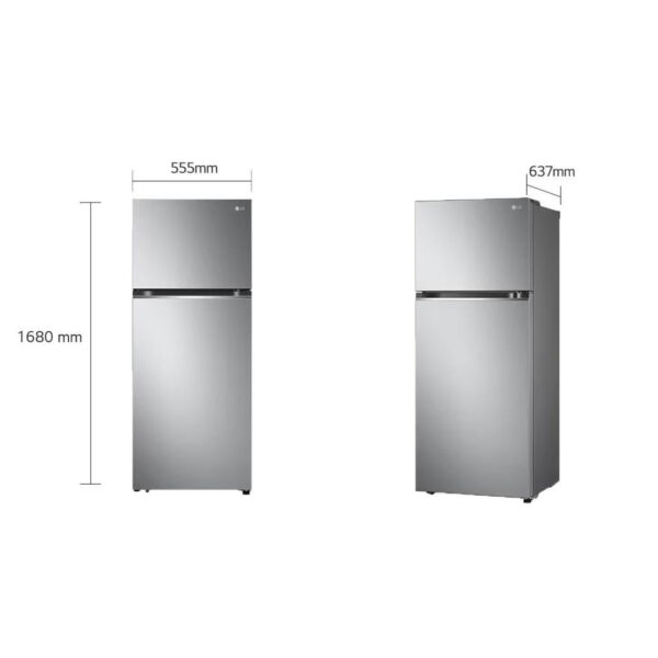 Nevera de Acero con Dispensador de Agua de 262 Litros LG