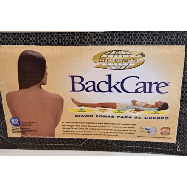 Colchón Ortopédico Ergonómico Pillow Top Backcare SIMMONS