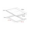 Tope de Cocina Vitrocerámica 90 cm 220V Berlin 90 Drija