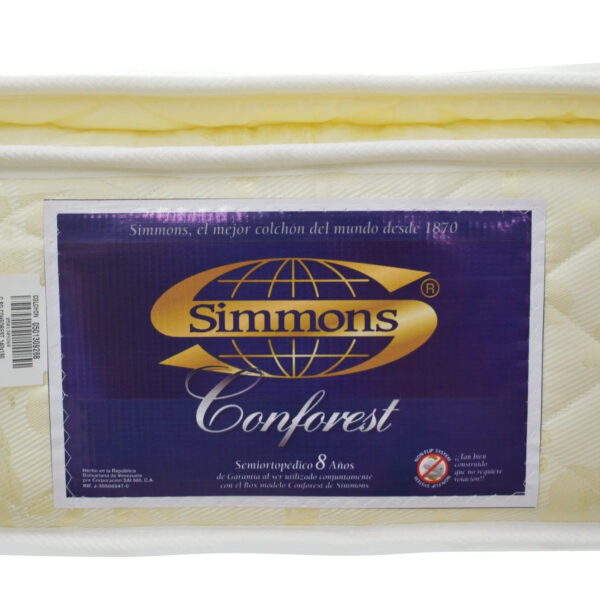 Colchón Semi Ortopédico Pillow Top Conforest SIMMONS
