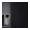 Nevera Side by Side de Acero Negro Mate InstaView con Dispensador de Agua de 676 Litros LG