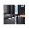 Nevera Side by Side de Acero Negro Mate InstaView con Dispensador de Agua de 676 Litros LG