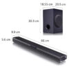 Soundbar 2.1 con Subwoofer Inalambrico 160W LG