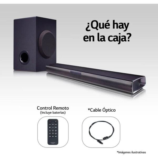 Soundbar 2.1 con Subwoofer Inalambrico 160W LG