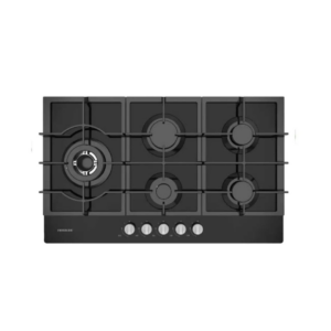 Tope de Cocina a Gas de Vitrocerámica y Acero 86 cm Frigilux