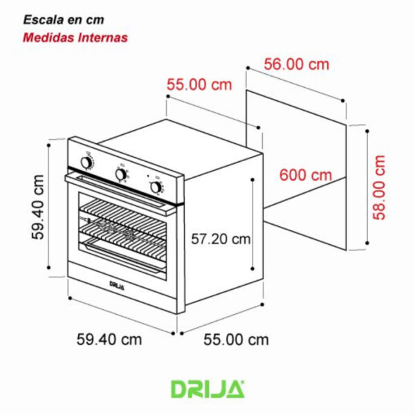 Horno Electrico 24" Europa 60 Elect Drija